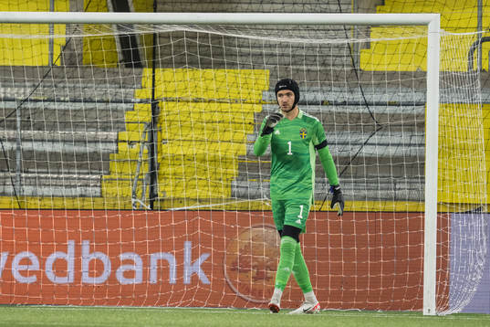 Goalkeeper Noel Törnqvist of Sweden