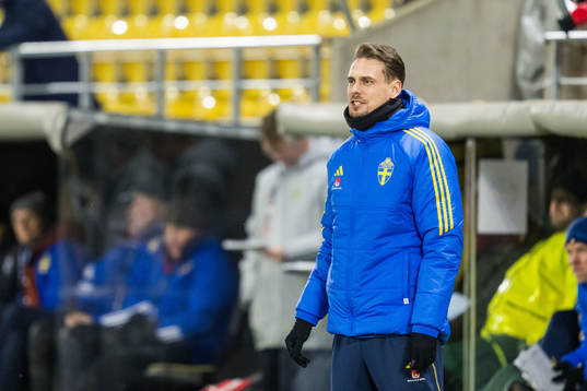 Head coach Daniel Bäckström of Sweden