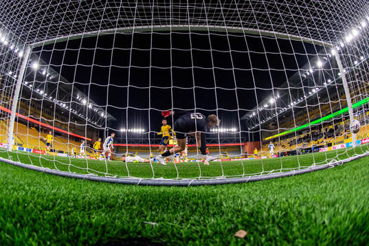 Goalkeeper Lasse Schulz of Finland lets in 2-0