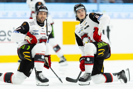 Malmö Redhawks Alan Quine och Dominik Badinka