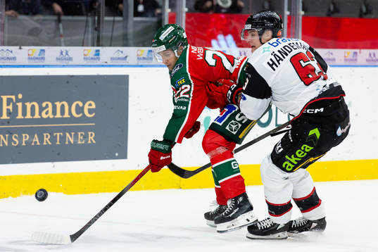 Frölundas Linus Nässen och Malmö Redhawks Fredrik