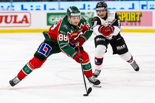Frölundas Malte Strömwall och Malmö Redhawks Johan