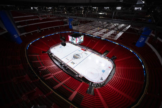 General interior view over Avicii Arena