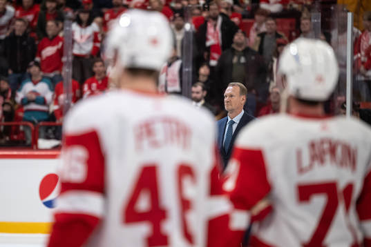 Former Detroit Red Wings players Niklas Lidström