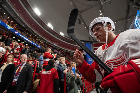 Lucas Raymond of Detroit Red Wings