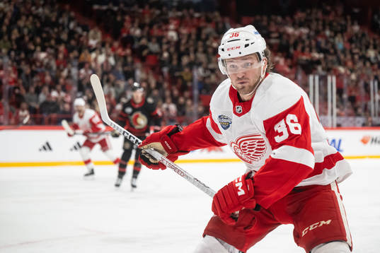 Christian Fischer of Detroit Red Wings