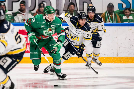 Rögles Rodrigo Abols och HV71s Radan Lenc