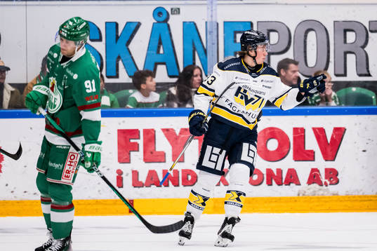 Rögles Adam Tambellini deppar och HV71s Måns Lindbäck