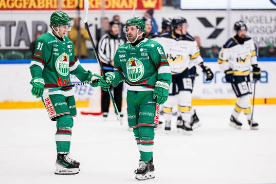 Rögles Adam Tambellini och Riley Sheen deppar