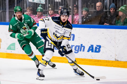 Rögles Dennis Everberg och HV71s Robert Nardella