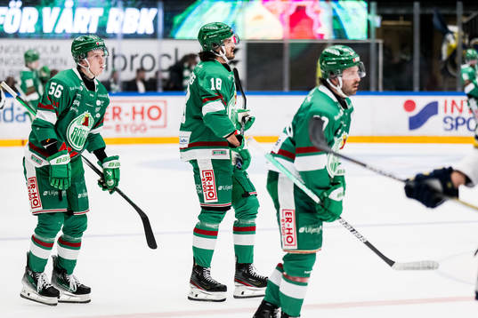 Rögles Adam Engström, Dennis Everberg och Riley Sheen