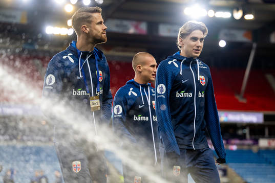 Kristoffer Ajer and Kristian Thorstvedt of Norway