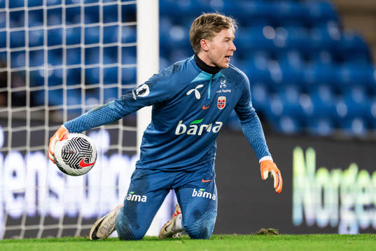 Goalkeeper Mathias Dyngeland of Norway