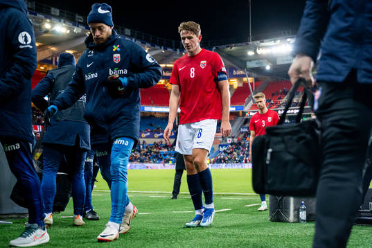 Sander Berge of Norway at half-time