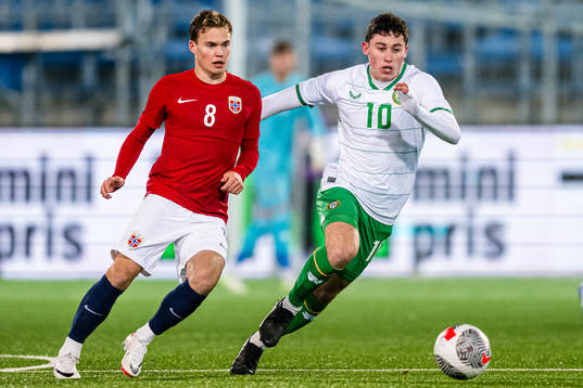 Kristian Fredrik Malt Arnstad of Norway and Kian Leavy of