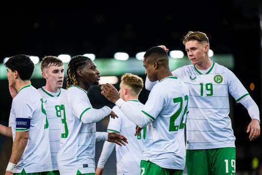 Aidomo Emakhu of Ireland celebrates