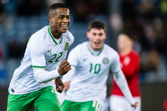 Aidomo Emakhu of Ireland celebrates