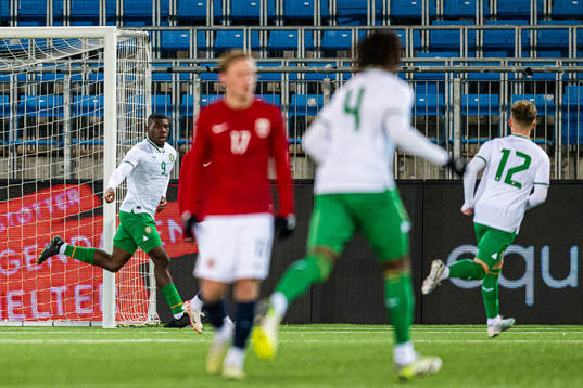 Sinclair Armstrong of Ireland celebrates