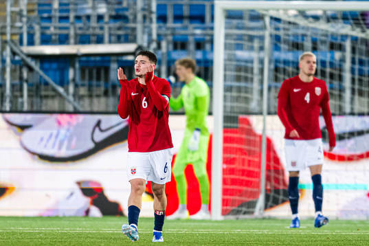 Christos Zafeiris  of Norway looks dejected