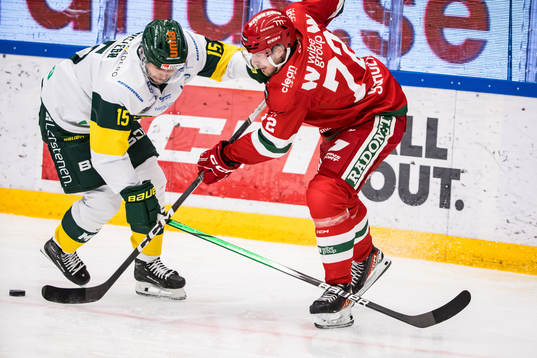 Björklövens Mattias Nörstebö och Moras Phillip Schultz
