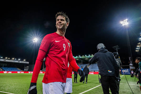 Lasse Selvåg Nordås of Norway celebrates
