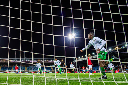 Sinclair Armstrong of Ireland celebrates