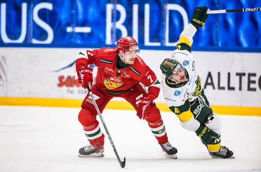 Moras Andre Dahlqvist och Björklövens Maxime Fortier