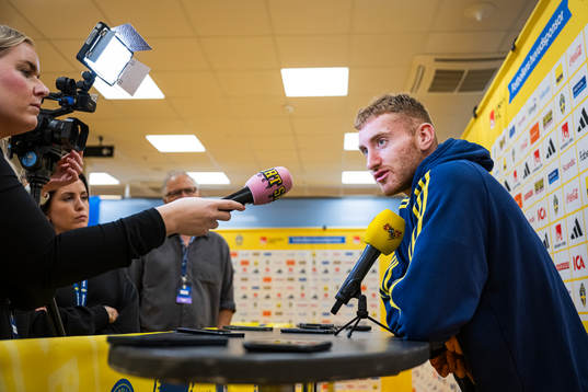 Dejan Kulusevski of the Swedish national football team in a