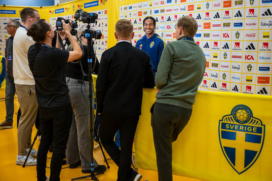 Jens Cajuste of the Swedish national football team in a