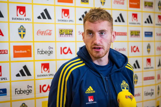 Dejan Kulusevski of the Swedish national football team in a