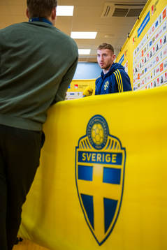 Dejan Kulusevski of the Swedish national football team in a