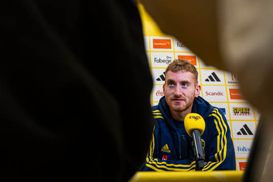 Dejan Kulusevski of the Swedish national football team in a