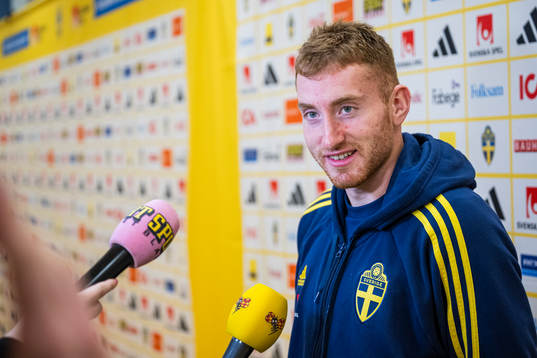 Dejan Kulusevski of the Swedish national football team in a