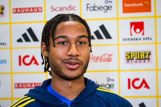 Jens Cajuste of the Swedish national football team in a