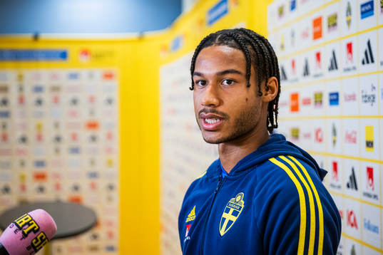 Jens Cajuste of the Swedish national football team in a
