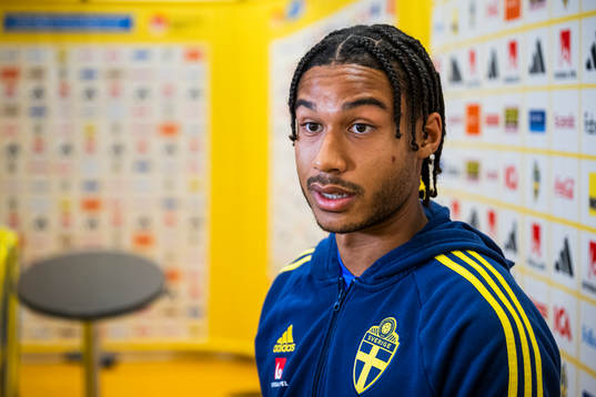 Jens Cajuste of the Swedish national football team in a