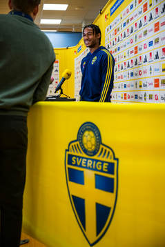 Jens Cajuste of the Swedish national football team in a
