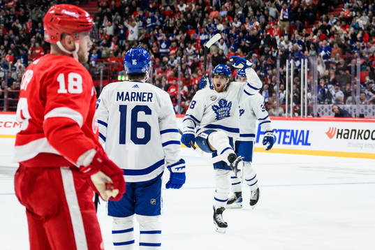 William Nylander of Toronto Maple Leafs celebrates