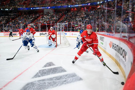 John Tavares of Toronto Maple Leafs and Olli Maatta of