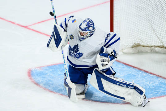 goalkeeper Ilya Samsonov of Toronto Maple Leafs