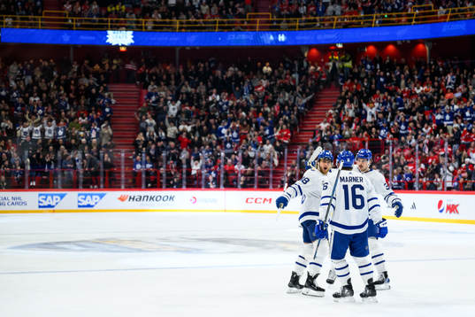 William Nylander of Toronto Maple Leafs celebrates with