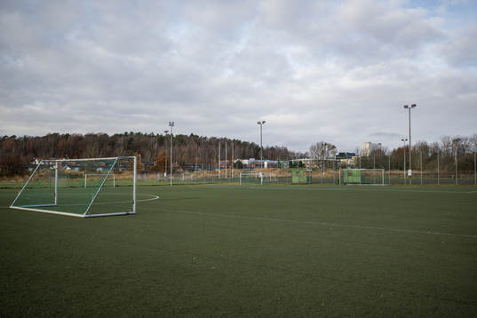 Fotbollsplan på Välens Idrottsområde