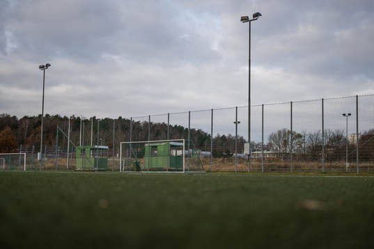 Fotbollsplan på Välens Idrottsområde