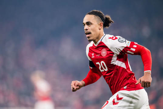 Yussuf Poulsen of Denmark