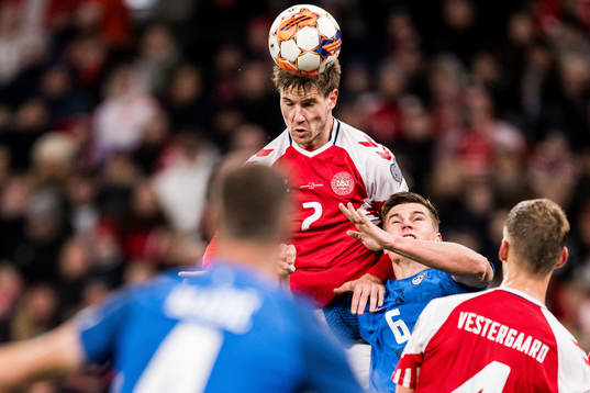 Joachim Andersen of Denmark and Jaka Bijol of Slovenia