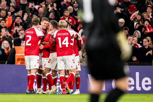 Thomas Delaney of Denmark celebrates