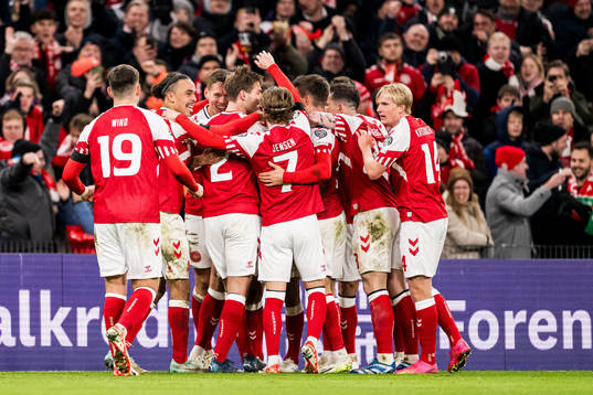 Thomas Delaney of Denmark celebrates