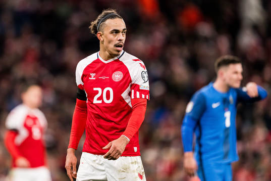Yussuf Poulsen of Denmark