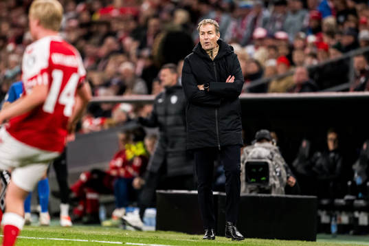 Head coach Kasper Hjulmand of Denmark