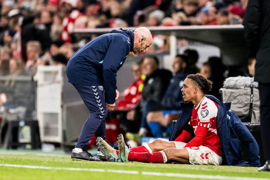 Yussuf Poulsen of Denmark